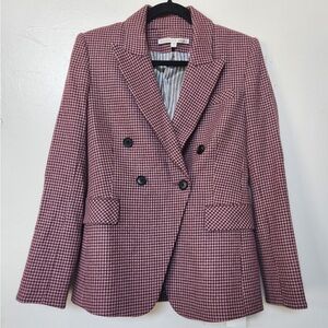 VERONICA BEARD Fahey Dickey Alpaca Houndstooth Blazer jacket size 0